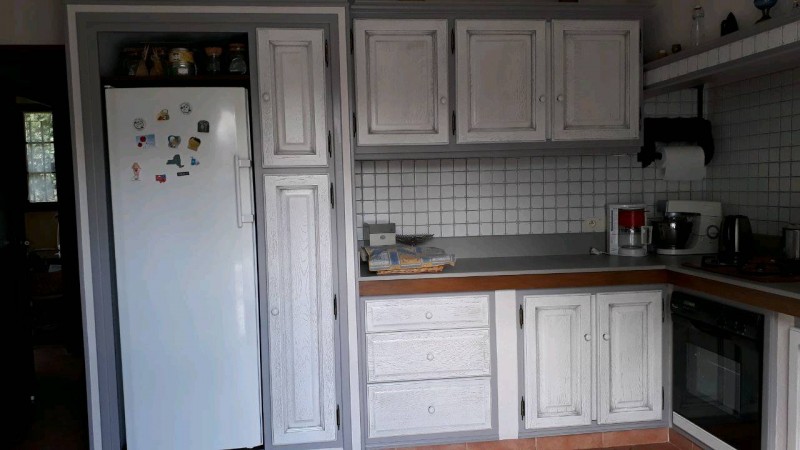 cuisine en chene massif relookée bouches du rhone