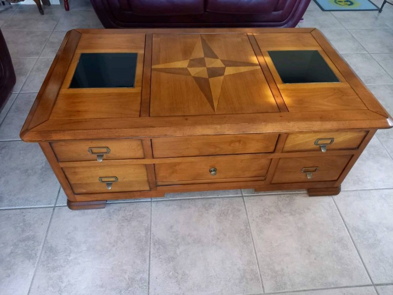 table basse en merisier