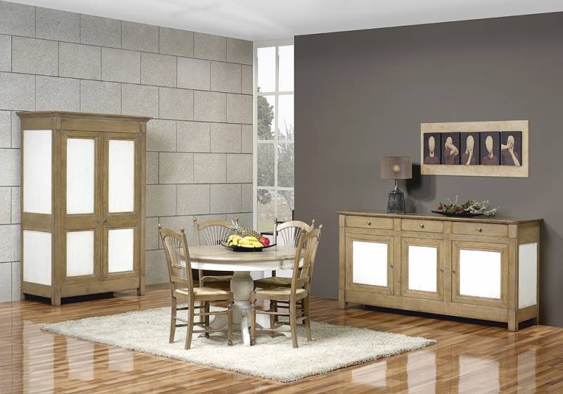 Enfilade 3 portes en chêne massif