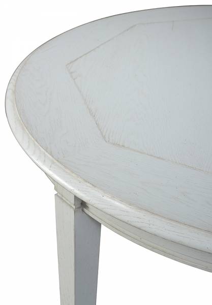 Table de salle à manger ronde pieds fuseaux en chêne